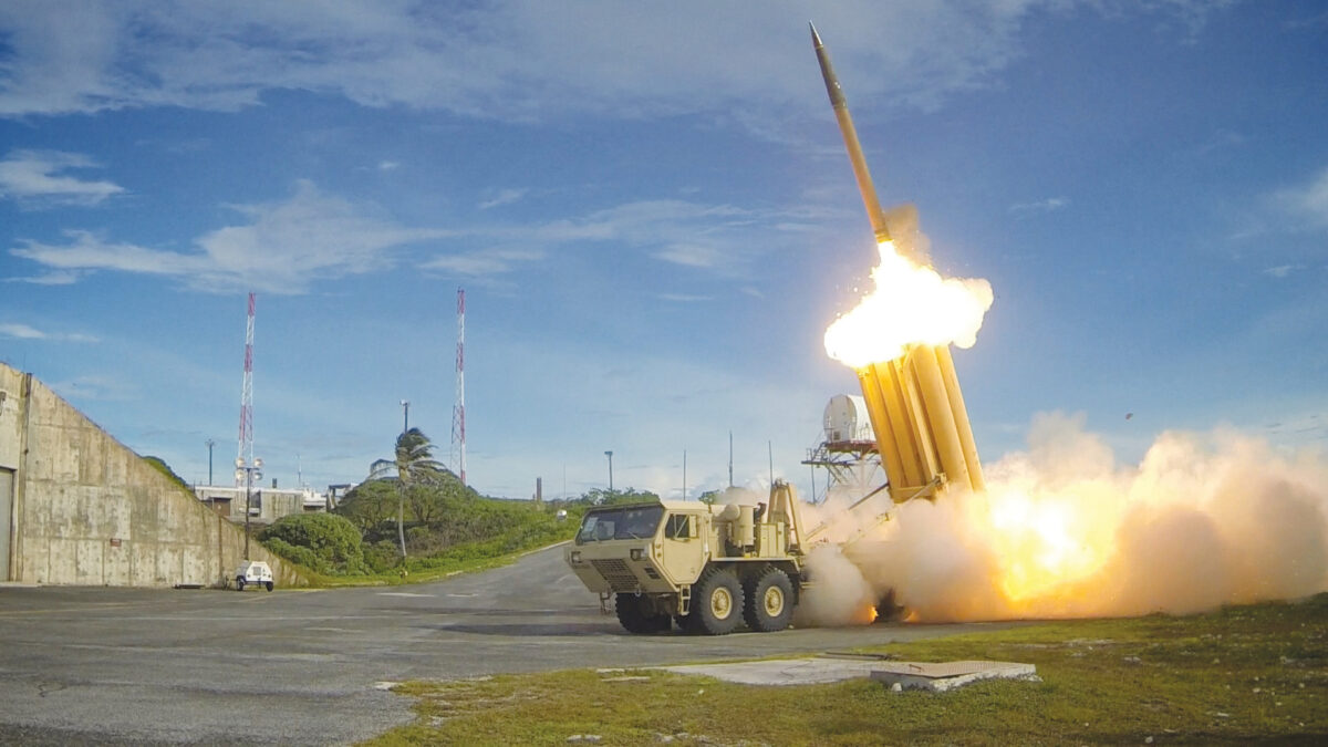 THAAD missile interceptor