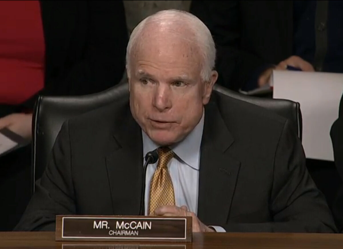 John McCain, Ashton Carter confirmation hearing