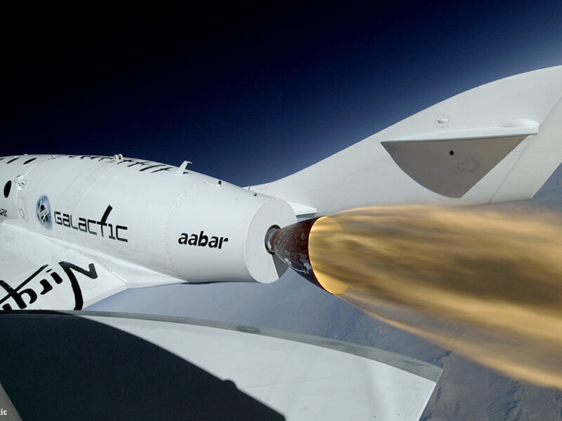 SpaceShipTwo powered test flight