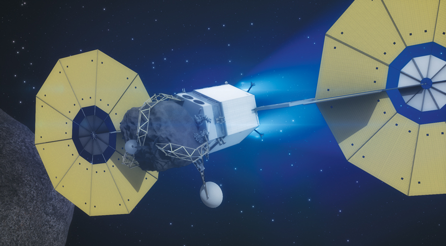Asteroid Redirect Vehicle Travels to Lunar Orbit