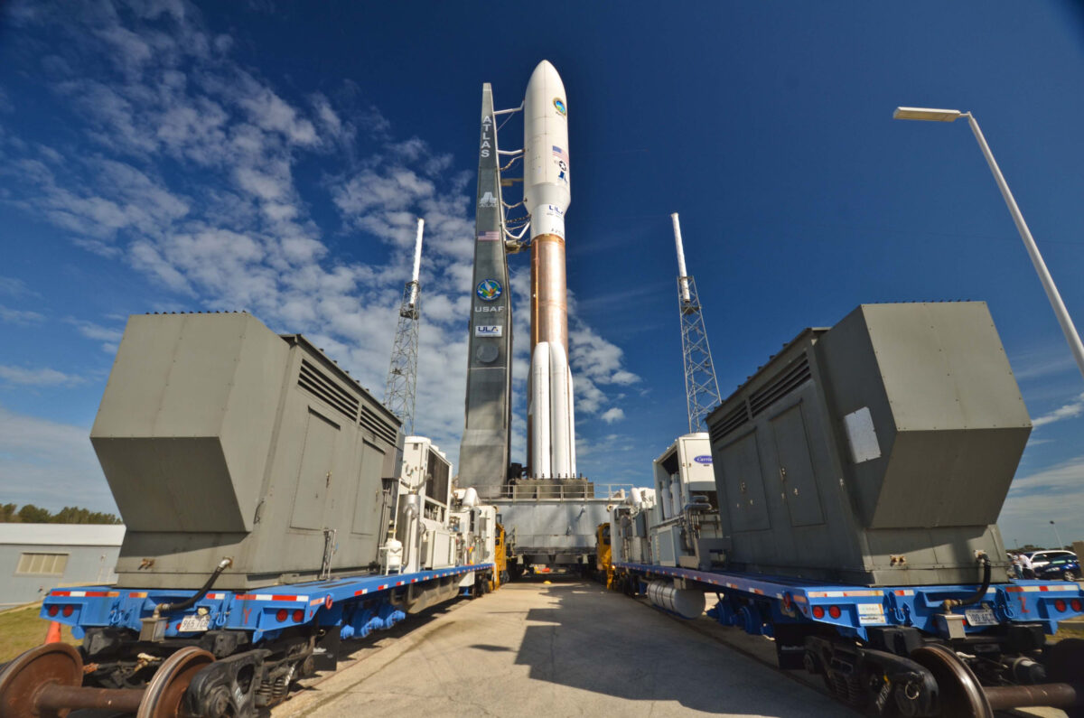 MUOS-1 attached to Atlas 5