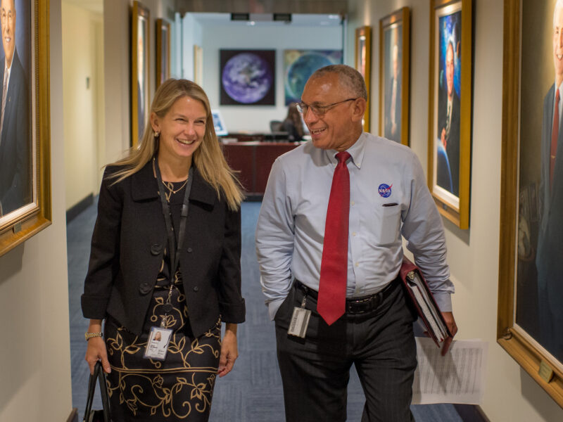 Dava Newman and Charlie Bolden photo
