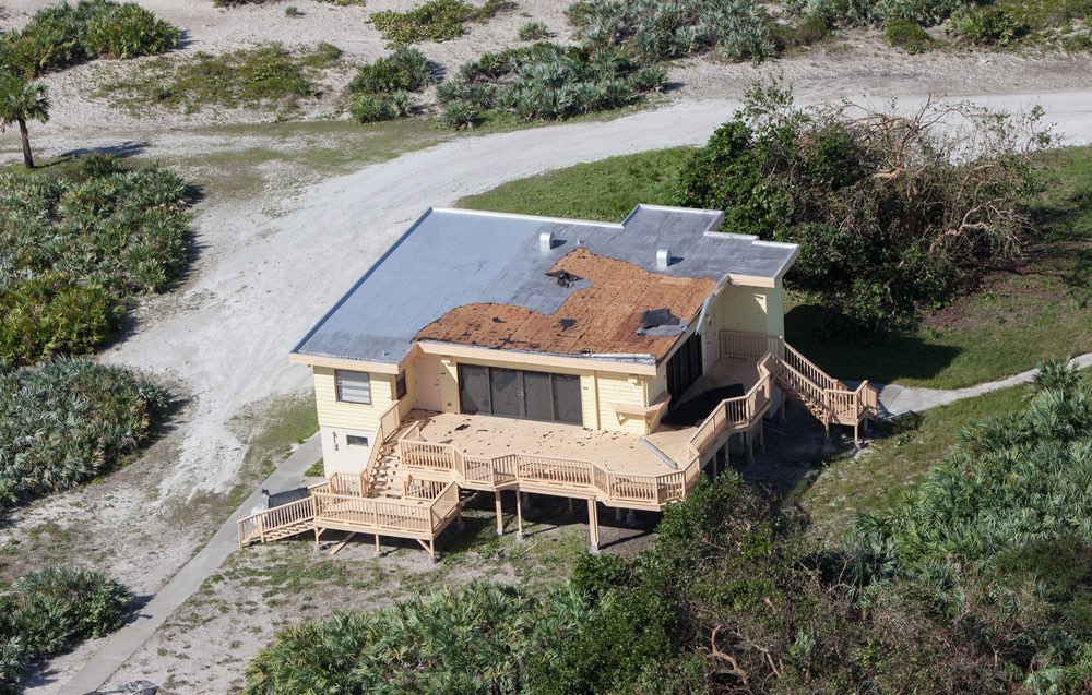 hurricane damage at Beach House