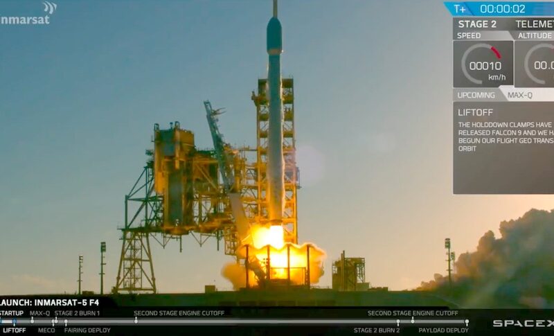 Falcon 9 Inamrsat launch