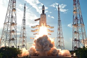 ISRO GSLV Mark-3 liftoff.