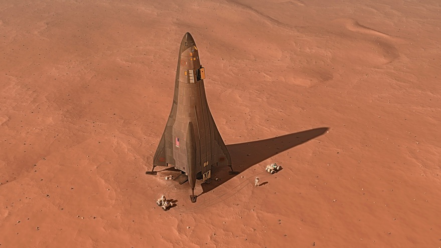 Mars Base Camp lander