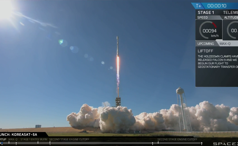 SpaceX Falcon 9 Koreasat 5A launch