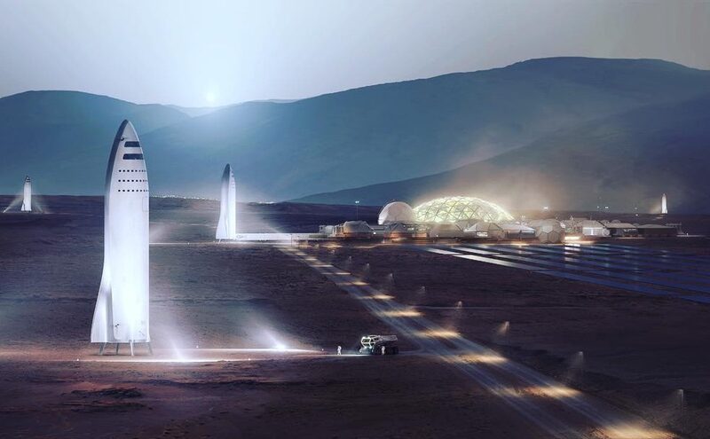 BFR on Mars