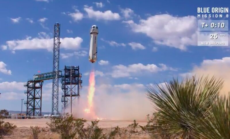 New Shepard Mission 8 launch