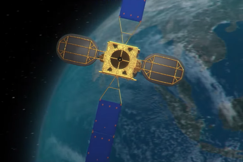 Apstar satellite rendering
