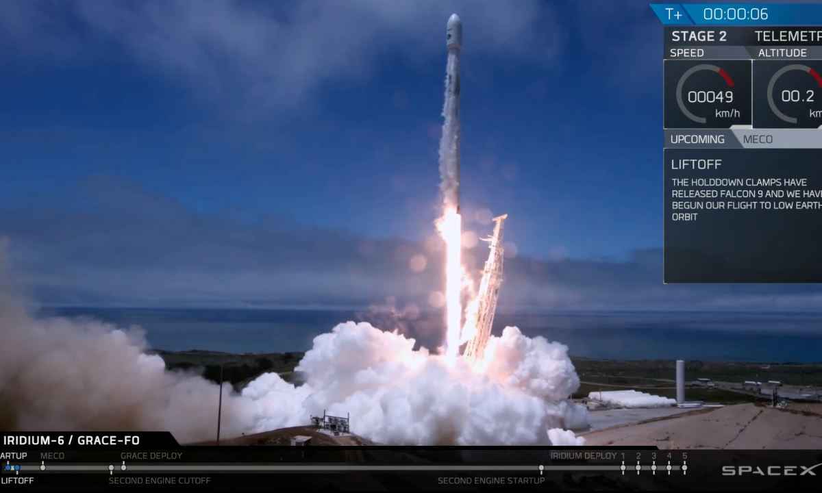 IRDM GRACE-FO Launch Falcon 9