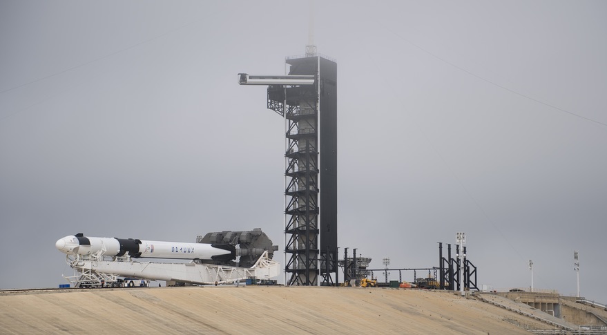 SpaceX Crew Dragon Falcon 9 Demo-1 rollout