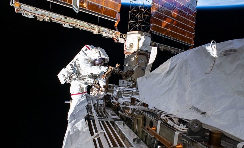 Spacewalk outside ISS