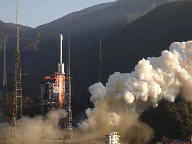 A Long March 3B launches a pair of Beidou navigation satellites from Xichang, Nov. 22, 2019.
