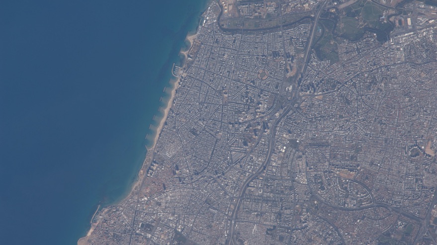 Tel Aviv as seen from ISS