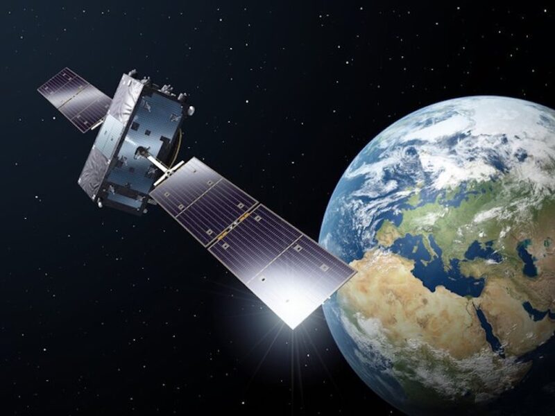 A Galileo satellite in orbit