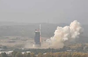 Secretive Chinese launch of a Long March 4B from Taiyuan, Sept. 26, 2020.