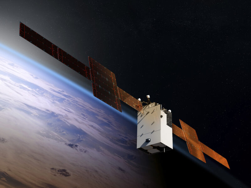 Artist’s conception of the WGS 11+ satellite. Credit: Boeing