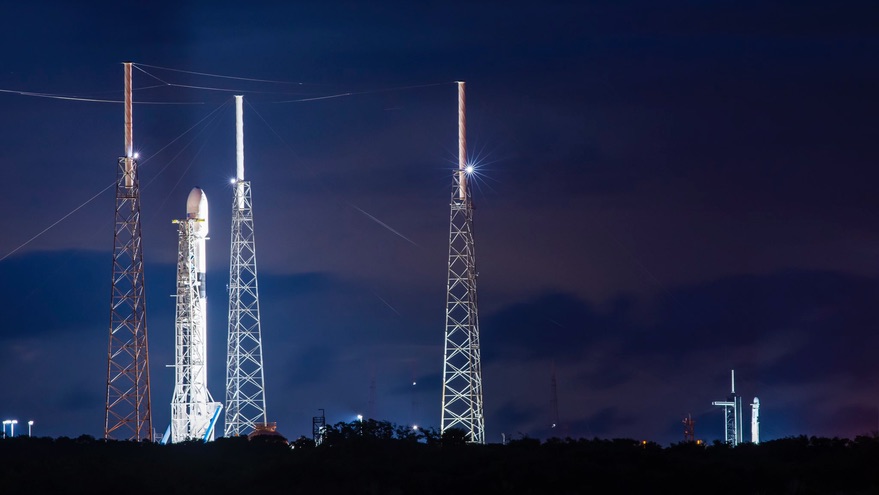 Two Falcon 9s