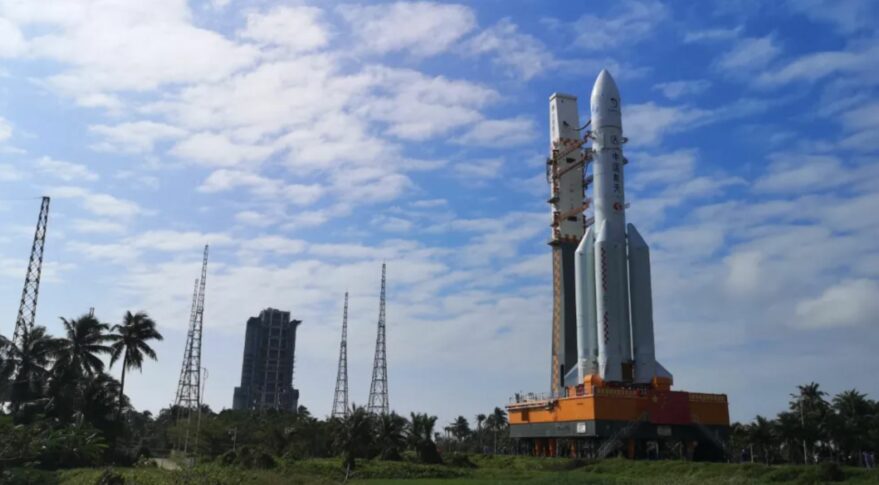 Rollout of the fifth Long March 5 rocket for the Chang'e-5 mission at Wenchang Satellite Launch Center, Nov. 17, 2020.