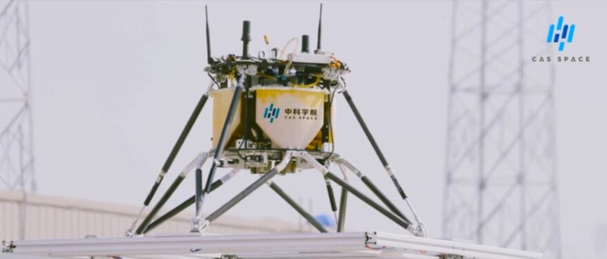 A 23-kilogram CAS Space VTVL demonstrator tested April 2021. 