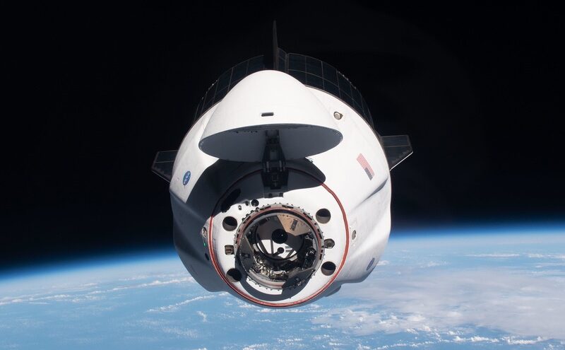 Crew Dragon approaching ISS