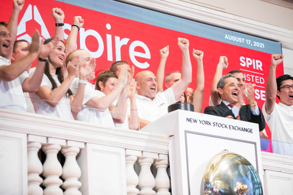Spire Global rings NYSE bell