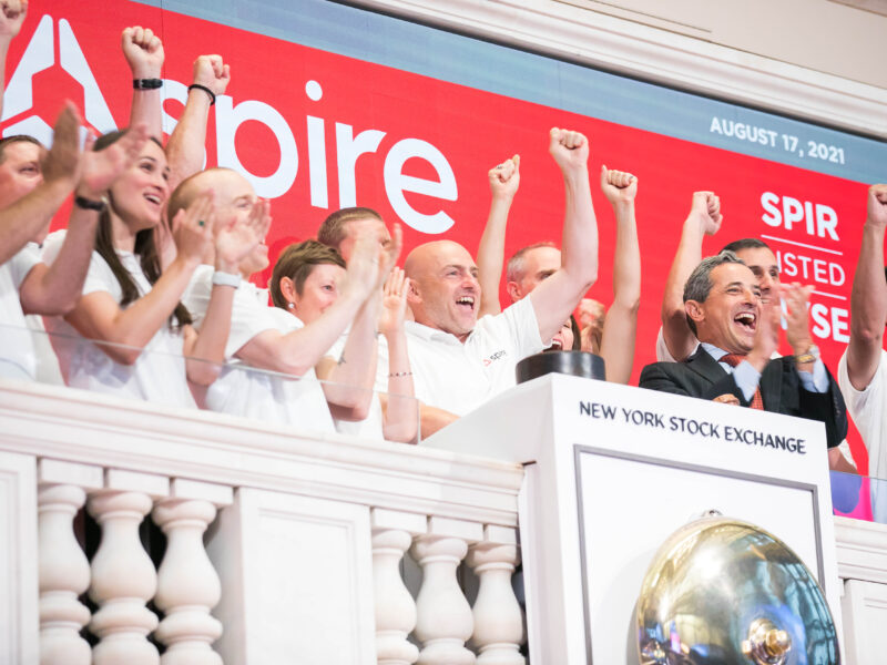 Spire Global rings NYSE bell