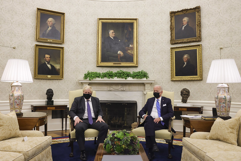 U.K. Prime Minister Boris Johnson and U.S. President Joe Biden