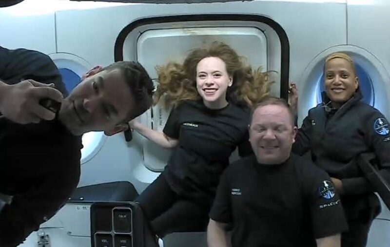 Inspiration4 crew in space