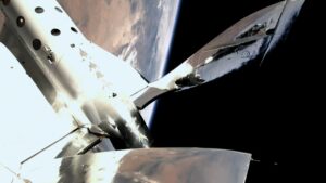 SpaceShipTwo in space