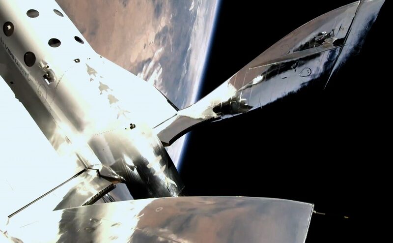 SpaceShipTwo in space