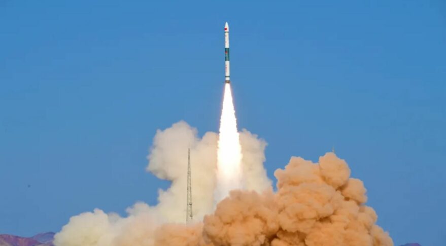 China sets a new national orbital launch record with launch of a Kuaizhou-1A rocket carrying the Jilin-1 Gaofen-02F satellite, Oct. 27, 2021.