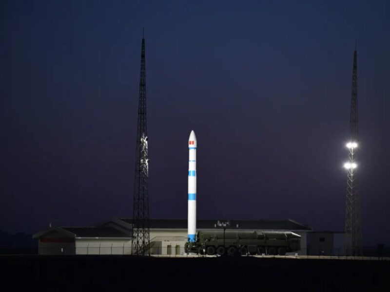The Kuaizhou-1A on a TEL ahead of launch of Shiyan-11 on Nov. 24, 2021.