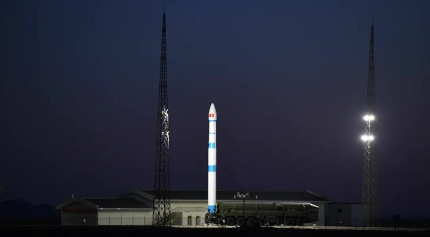 The Kuaizhou-1A on a TEL ahead of launch of Shiyan-11 on Nov. 24, 2021.