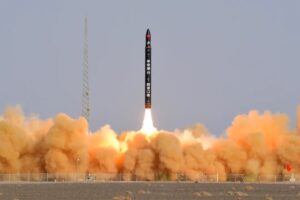 Liftoff of the second Ceres-1 rocket from Jiuquan on Dec. 6, 2021.
