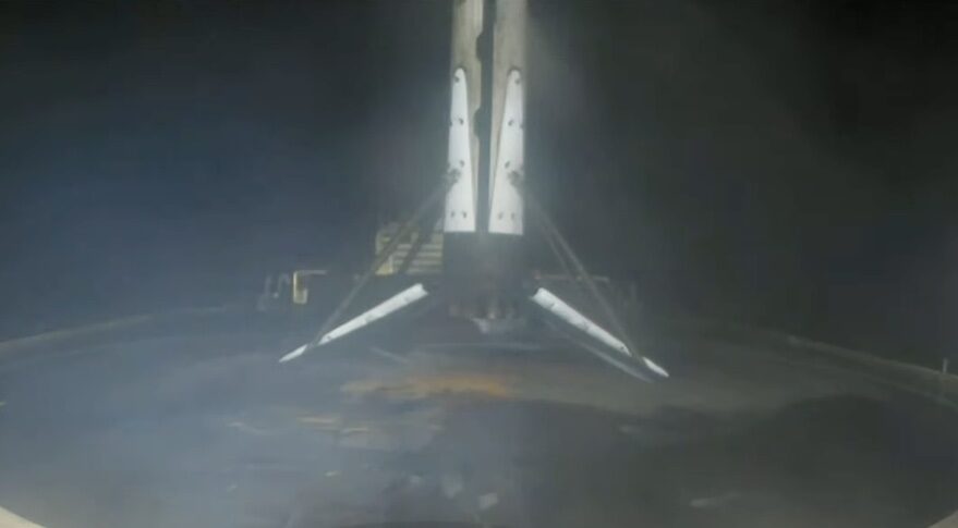 Falcon booster landing