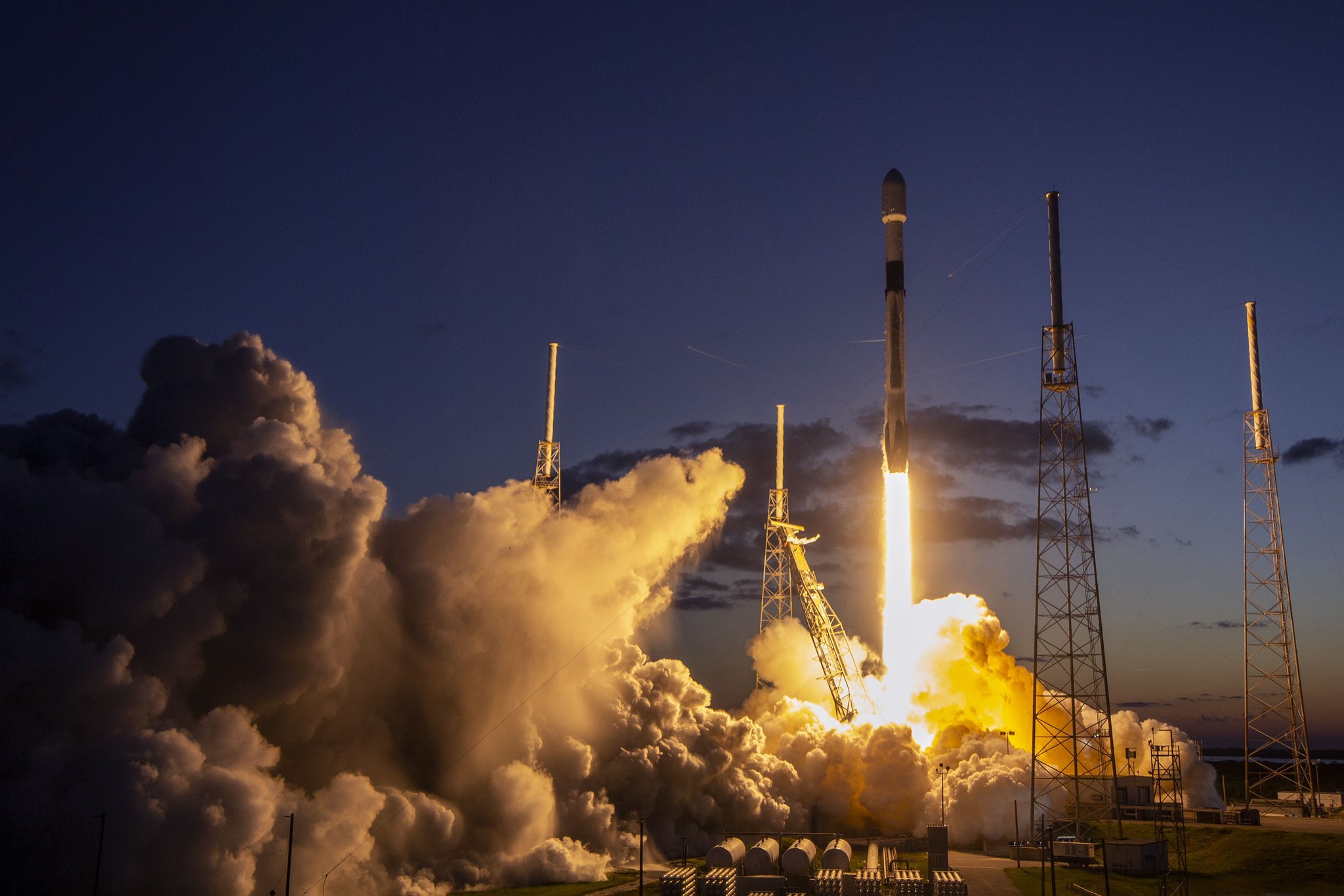 SpaceX deploys two of six C-band satellites Intelsat is launching this year thumbnail