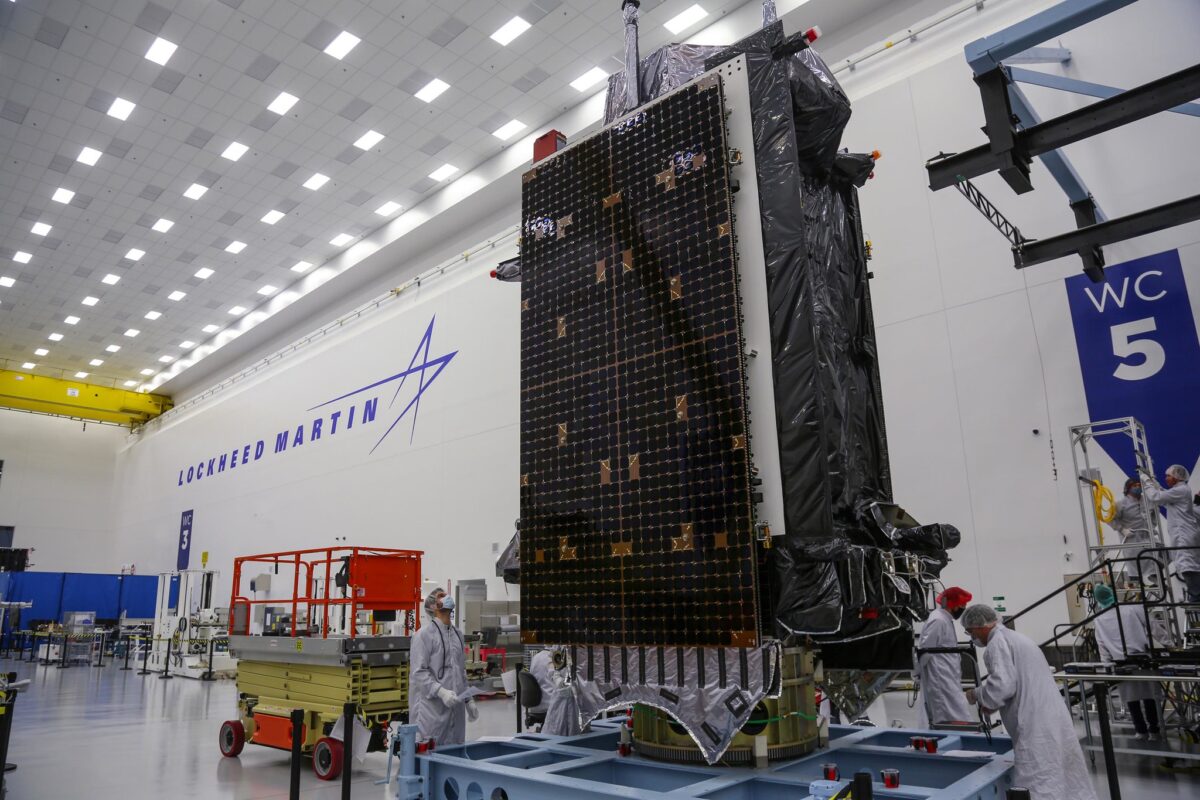 The GPS 3 Space Vehicle 05 satellite was manufactured by Lockheed Martin. Credit: Lockheed Martin