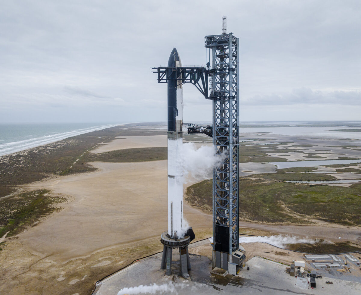 Starship’s full wet dress rehearsal took place Jan. 23, 2023. Credit: SpaceX
