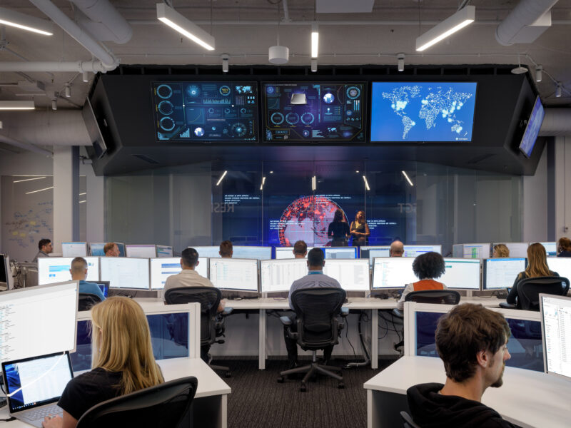 Microsoft's Cyber Defense Operations Center. Credit: Microsoft