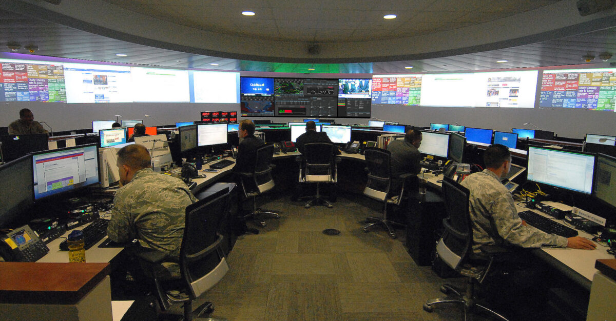 Defense Information Systems Agency command center at Fort Meade, Md. Credit: DoD
