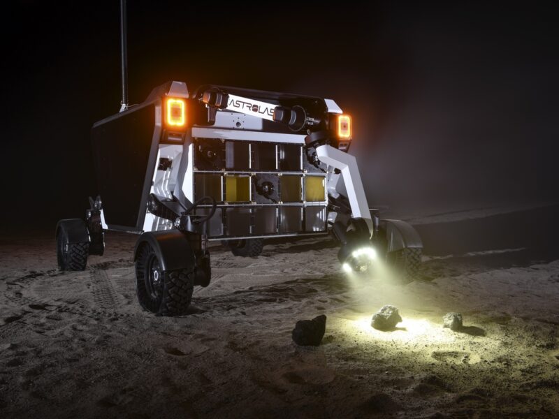 Astrolab FLEX rover at night