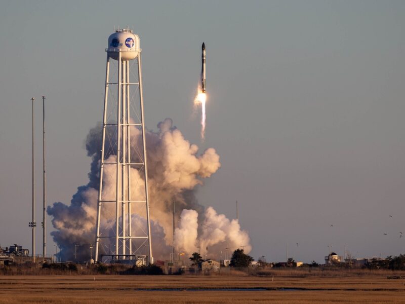 Electron launch from Wallops Island, Virginia, March 16, 2023