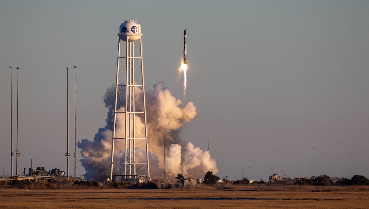 Electron launch from Wallops Island, Virginia, March 16, 2023
