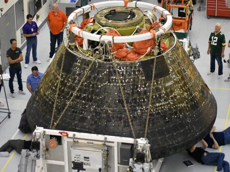 Orion capsule inspections after Artemis 1