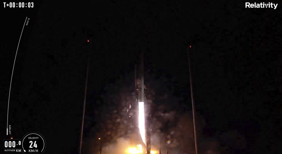 Terran 1 liftoff on inaugural mission