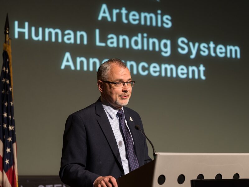 Jim Free at Artemis lunar lander event