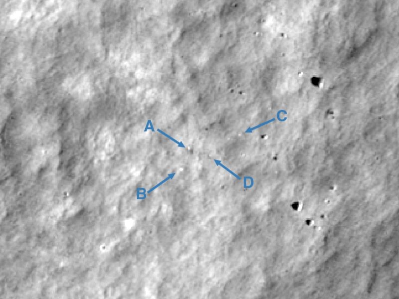 LRO image of ispace crash site