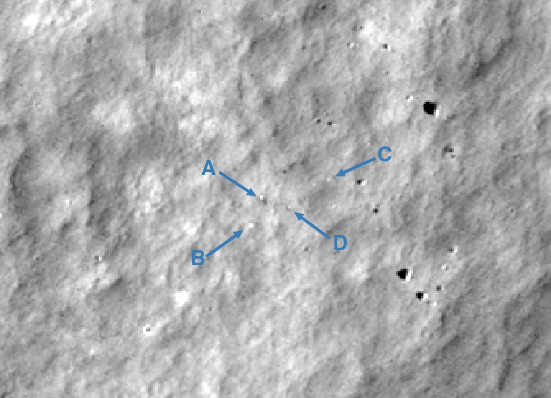 LRO image of ispace crash site
